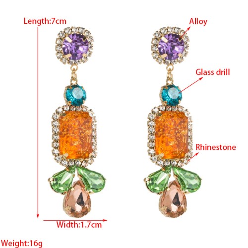 Fashion Jewelry Rhinestone Earrings For Women YWHME-650