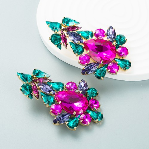 Fashion Jewelry Rhinestone Earrings For Women YWHME-651