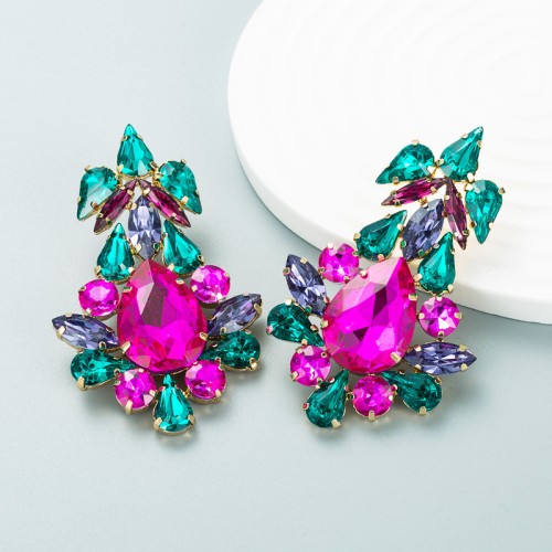 Fashion Jewelry Rhinestone Earrings For Women YWHME-651