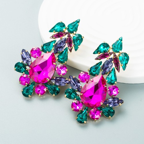 Fashion Jewelry Rhinestone Earrings For Women YWHME-651