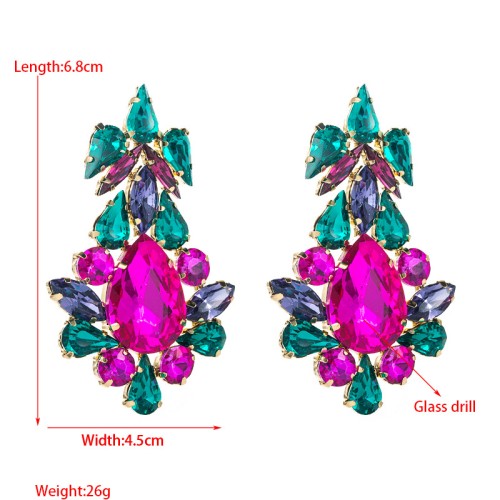 Fashion Jewelry Rhinestone Earrings For Women YWHME-651