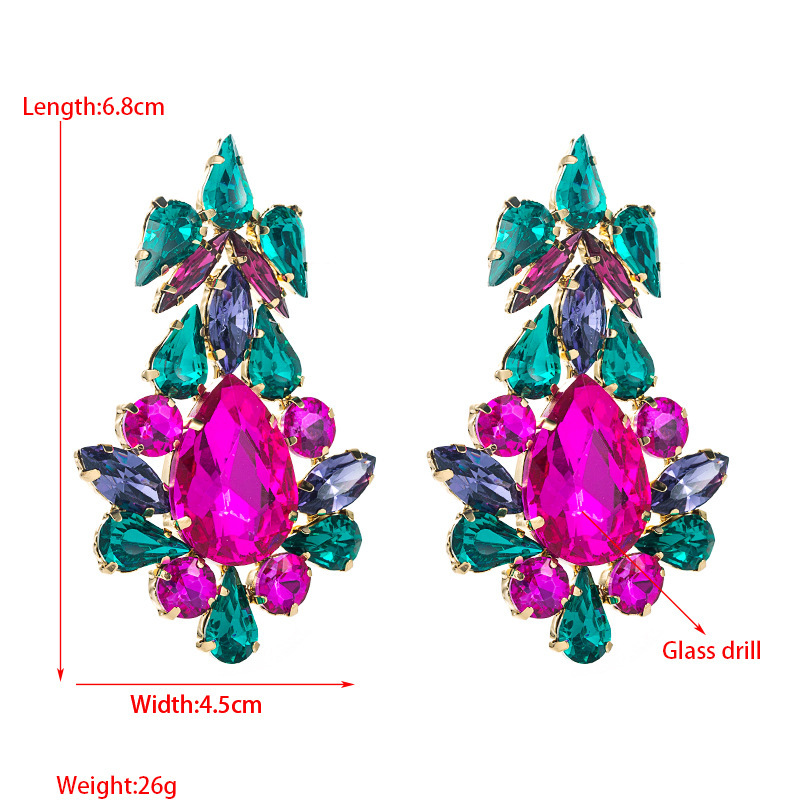 Fashion Jewelry Rhinestone Earrings For Women YWHME-651 