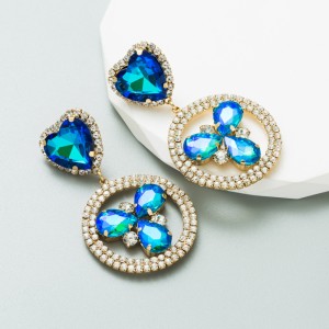 Fashion Jewelry Rhinestone Earrings For Women YWHME-653 