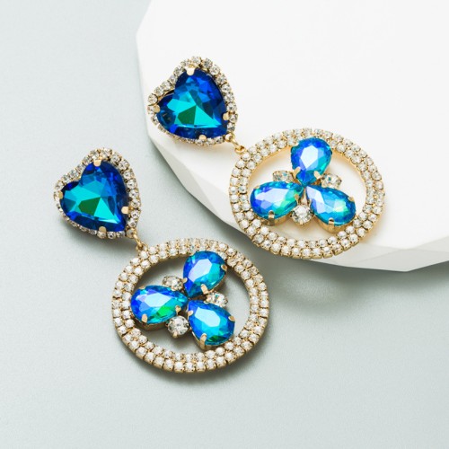 Fashion Jewelry Rhinestone Earrings For Women YWHME-653