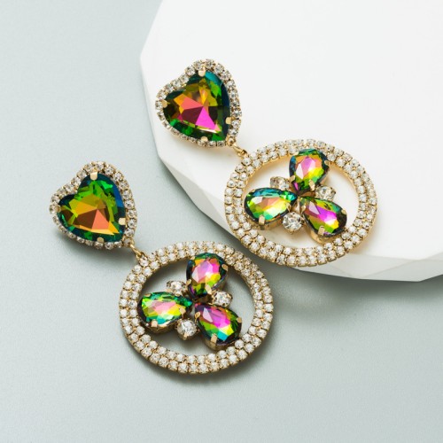 Fashion Jewelry Rhinestone Earrings For Women YWHME-653