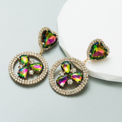 Fashion Jewelry Rhinestone Earrings For Women YWHME-653