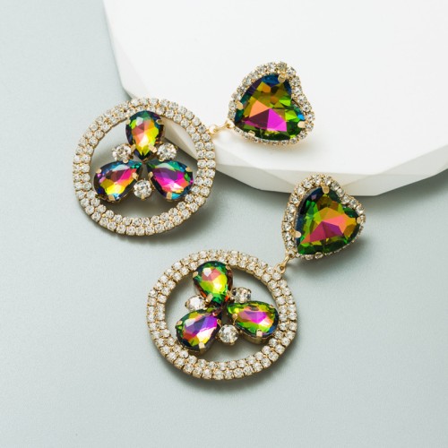 Fashion Jewelry Rhinestone Earrings For Women YWHME-653