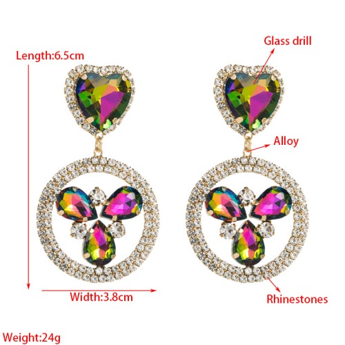 Fashion Jewelry Rhinestone Earrings For Women YWHME-653