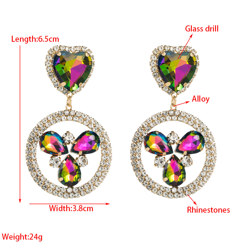 Fashion Jewelry Rhinestone Earrings For Women YWHME-653 