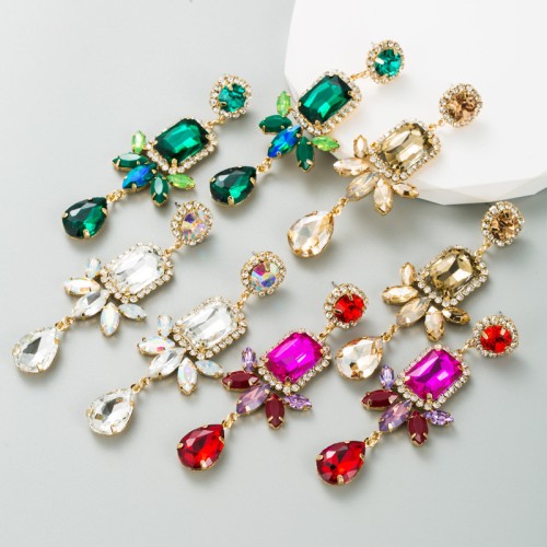 Fashion Jewelry Rhinestone Earrings For Women YWHME-655