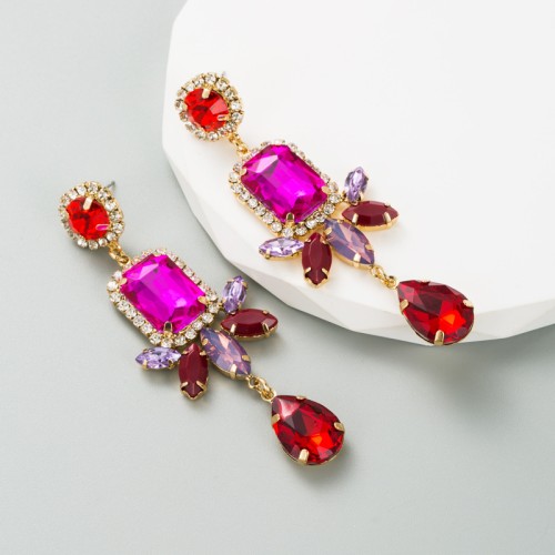 Fashion Jewelry Rhinestone Earrings For Women YWHME-655