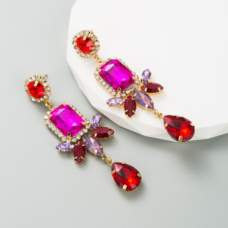 Fashion Jewelry Rhinestone Earrings For Women YWHME-655 