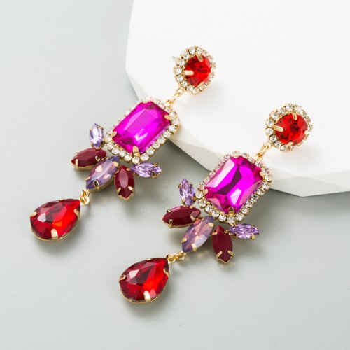 Fashion Jewelry Rhinestone Earrings For Women YWHME-655