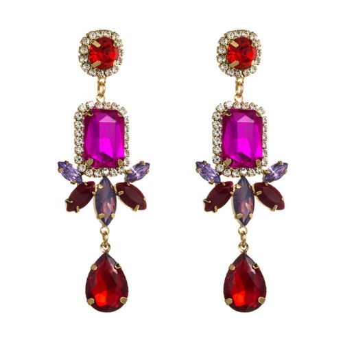 Fashion Jewelry Rhinestone Earrings For Women YWHME-655