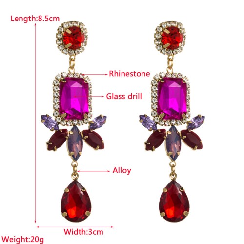 Fashion Jewelry Rhinestone Earrings For Women YWHME-655