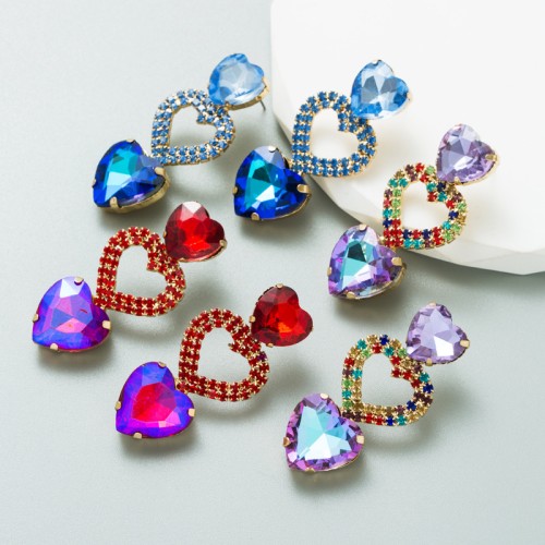 Fashion Jewelry Rhinestone Earrings For Women YWHME-656