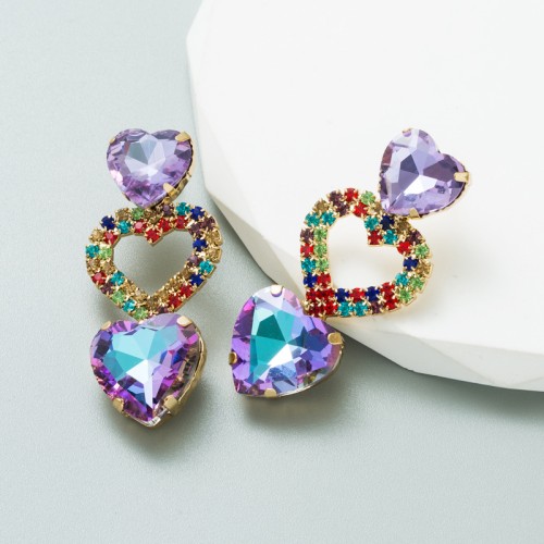 Fashion Jewelry Rhinestone Earrings For Women YWHME-656