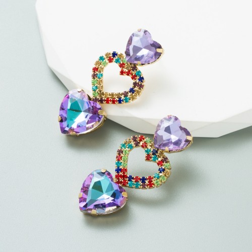 Fashion Jewelry Rhinestone Earrings For Women YWHME-656