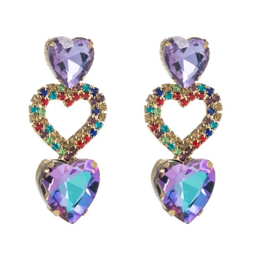 Fashion Jewelry Rhinestone Earrings For Women YWHME-656