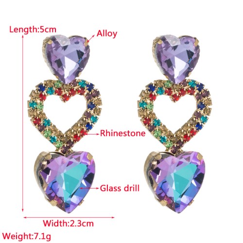 Fashion Jewelry Rhinestone Earrings For Women YWHME-656