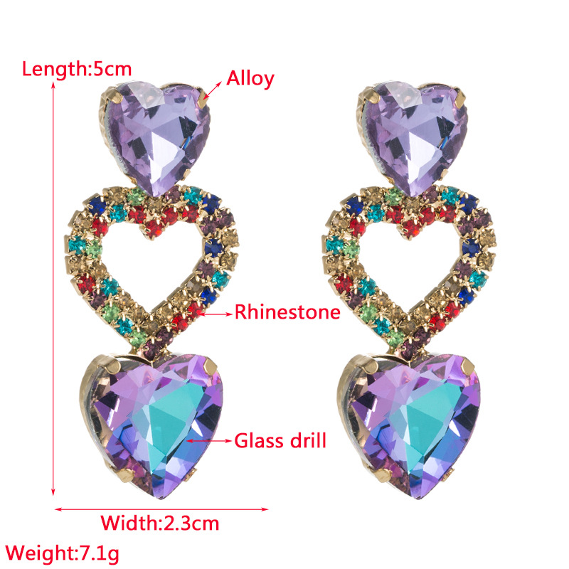 Fashion Jewelry Rhinestone Earrings For Women YWHME-656 