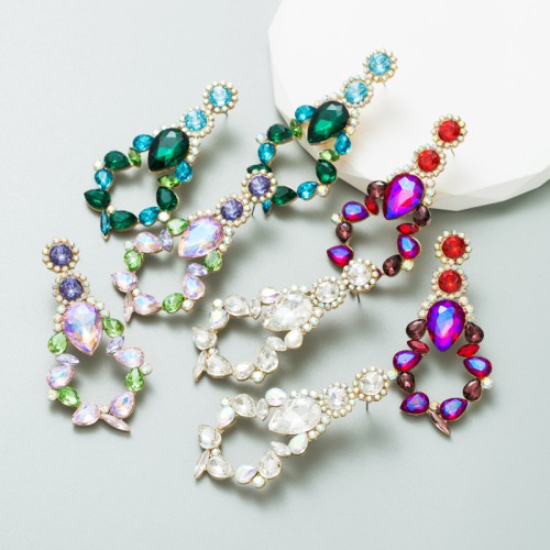 Fashion Jewelry Rhinestone Earrings For Women YWHME-657