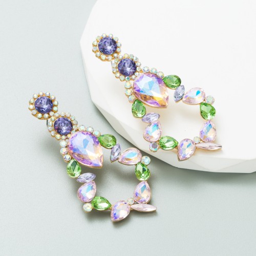 Fashion Jewelry Rhinestone Earrings For Women YWHME-657