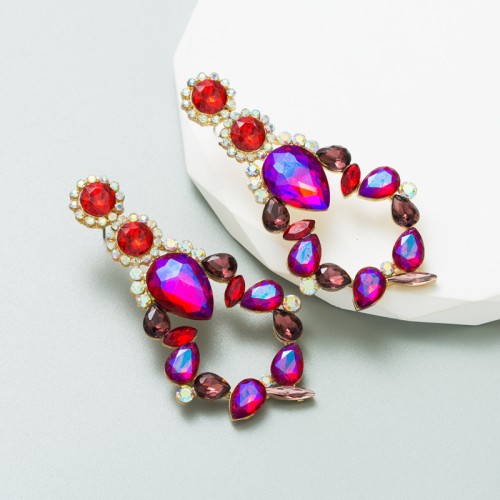 Fashion Jewelry Rhinestone Earrings For Women YWHME-657