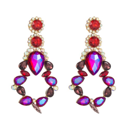 Fashion Jewelry Rhinestone Earrings For Women YWHME-657