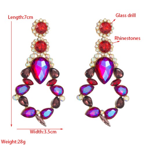 Fashion Jewelry Rhinestone Earrings For Women YWHME-657