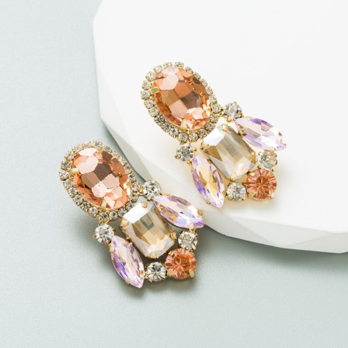 Fashion Jewelry Rhinestone Earrings For Women YWHME-661