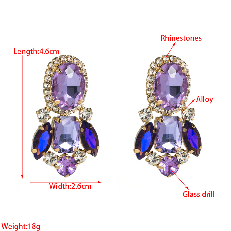 Fashion Jewelry Rhinestone Earrings For Women YWHME-661 