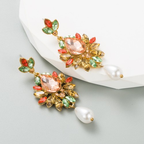 Fashion Jewelry Rhinestone Earrings For Women YWHME-663