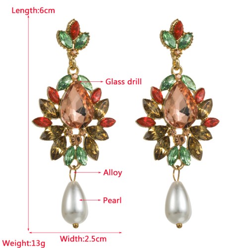 Fashion Jewelry Rhinestone Earrings For Women YWHME-663