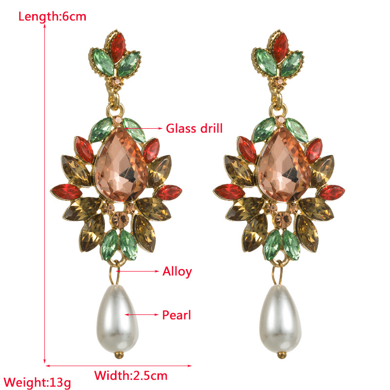 Fashion Jewelry Rhinestone Earrings For Women YWHME-663 