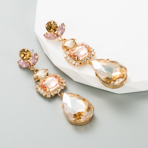 Fashion Jewelry Rhinestone Earrings For Women YWHME-664