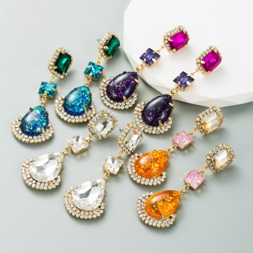 Fashion Jewelry Rhinestone Earrings For Women YWHME-666