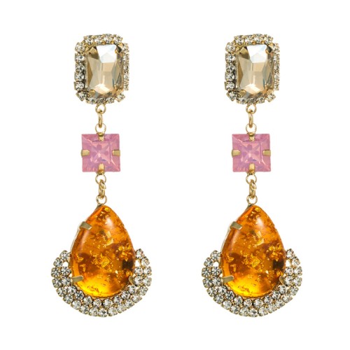 Fashion Jewelry Rhinestone Earrings For Women YWHME-666