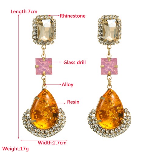 Fashion Jewelry Rhinestone Earrings For Women YWHME-666