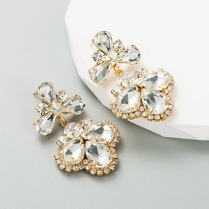 Fashion Jewelry Rhinestone Earrings For Women YWHME-667 