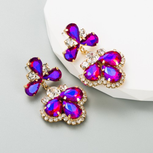 Fashion Jewelry Rhinestone Earrings For Women YWHME-667