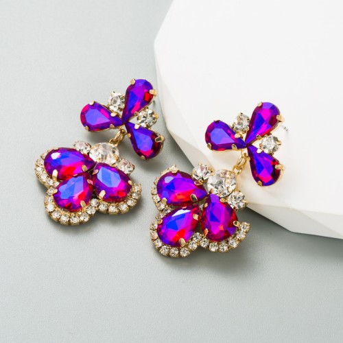 Fashion Jewelry Rhinestone Earrings For Women YWHME-667