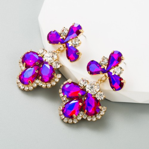 Fashion Jewelry Rhinestone Earrings For Women YWHME-667