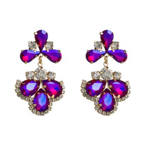 Fashion Jewelry Rhinestone Earrings For Women YWHME-667