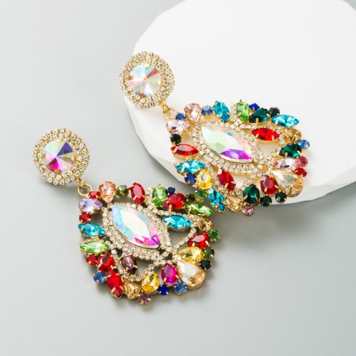 Fashion Jewelry Rhinestone Earrings For Women YWHME-668