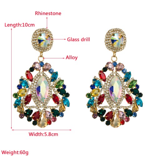 Fashion Jewelry Rhinestone Earrings For Women YWHME-668