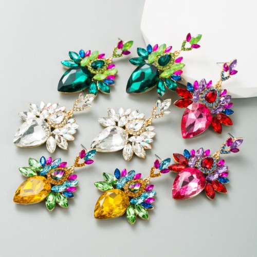 Fashion Jewelry Rhinestone Earrings For Women YWHME-669