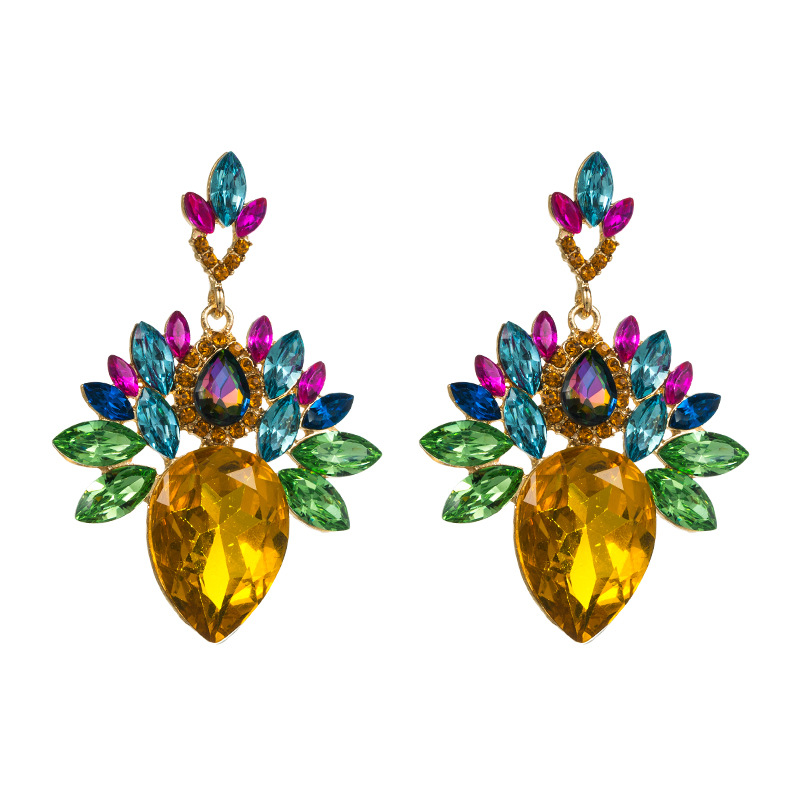 Fashion Jewelry Rhinestone Earrings For Women YWHME-669 