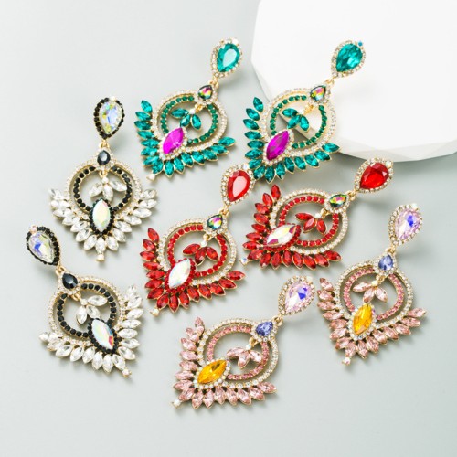 Fashion Jewelry Rhinestone Earrings For Women YWHME-670