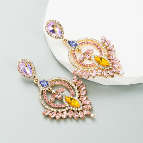 Fashion Jewelry Rhinestone Earrings For Women YWHME-670